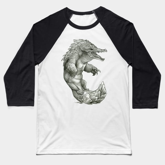 Dark Mythos Ammit Baseball T-Shirt by charamath